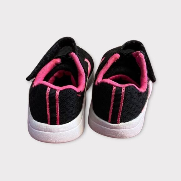 3/$15 Toddler Black and Pink Velcro Sneakers - Picture 3 of 5